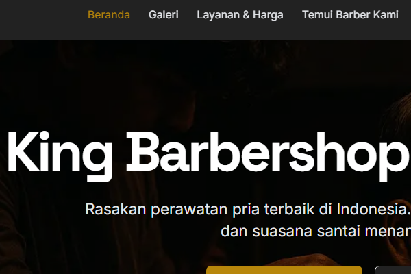 AI-Powered Barbershop Website